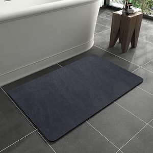 Skymoving New Custom <strong>Navy</strong> Soft <strong>Bath</strong> <strong>Mat</strong> Super Absorbent Diatom <strong>Bath</strong> <strong>Mat</strong> Fast Drying Non-slip Natural Bathroom Stone <strong>Mat</strong> - Product Image 1