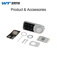 Serrure électronique numérique à combinaison sans clé I Factory avec clavier de sécurité et pavé tactile pour casier et armoire WT 1603BK