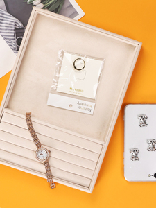 Jinsky bán buôn nhung trang sức hiển thị khay màu xanh đậm màu hồng Vòng khay dịch vụ Khay cho Countertop - Product Image 4