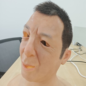 Personnalisation Silicone Homme Tête Masque Carnaval Réaliste Simulation Réaliste Fait À La Main Halloween Cosplay Mascarade Visage Changeant - Product Image 4