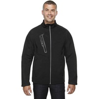 Veste softshell d'hiver pour homme, respirante, confortable, coupe-vent, avec col montant et logo frontal, design léger pour l'extérieur
