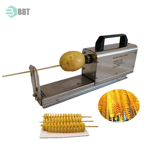 Máquina de aperitivos, cortador de patatas, patatas fritas en espiral, patatas fritas rizadas, máquina rebanadora de patatas fritas para perros calientes a la venta - Product Image 3