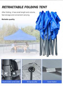 Carpa <span class=keywords><strong>de</strong></span> Pabellón Retráctil Impermeable Comercial 3x3 para Exteriores, Carpa <span class=keywords><strong>de</strong></span> Mercado, Pabellón para Sombreado Exterior - Product Image 6