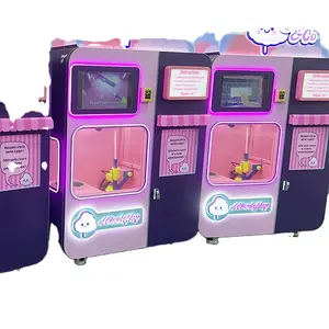 Automatic Commercial Battery Operate Electric Pink Maker Floss Make Machine Cotton Candy Professional For Sale