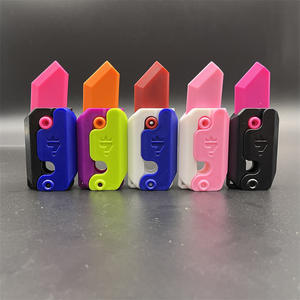 Couteau à gravité 3D en forme de radis et de carotte, jouet de décompression à pousser pour le plaisir, petit couteau à gravité radis - Product Image 2