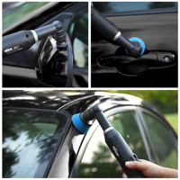 Kit de polissage sans fil avec 2 batteries au lithium 12V 2000mAh, polisseuse orbitale/rotative mini pour voiture, machine de detailing automobile sans fil