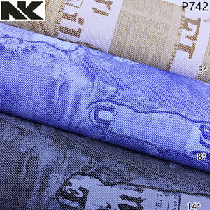 P742 अंग्रेजी डेनिम कपड़ा पु कृत्रिम चमड़े के बैग के लिए प्रयोग किया जाता है, हैंडबैग, बेल्ट और जूता सामग्री - Product Image 6