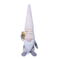HY Nouvelle Décoration de Noël Nordique en Peluche Scintillante, Poupée Sans Visage, Jouet en Peluche, Figurine Étoile de la Forêt Renard Rudolph