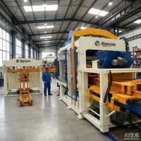 Ligne de production de blocs de béton entièrement automatique 8-15, machine à fabriquer des briques