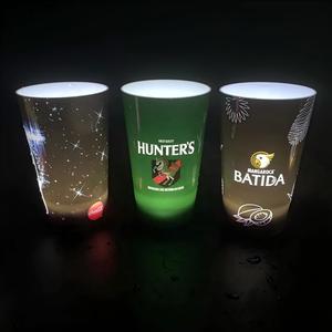 Vasos LED de sublimación por transferencia de calor DAMAI, 12oz, 14oz, 16oz, 3 tamaños, vasos de plástico que brillan en la oscuridad para fiestas de Halloween - Product Image 3