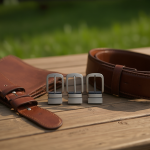 Boucle de ceinture ILAN 3,5 cm en métal pour ceintures en cuir pour hommes - Product Image 2