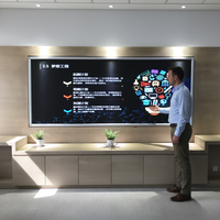 Écran tactile LED horizontal de 110 pouces pour centre commercial, affichage d'informations en libre-service, haute définition, multi-touch, USB, personnalisable
