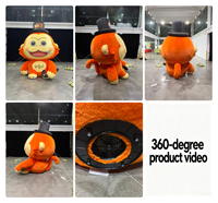 Mascotte gonflable géante d'orang-outan, personnage de dessin animé singe gonflable, mascotte personnalisée en peluche, modèle animal gonflable