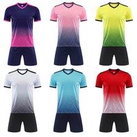 Tenue de football et de gymnastique unisexe pour adulte – Ensemble maillot à manches courtes en polyester pour compétition et entraînement