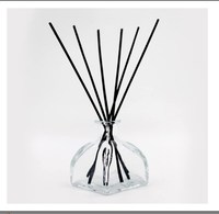 Bouteilles de diffuseur en verre avec couvercle en liège, flacons avec couvercle en liège et bâton en spray de 150ml