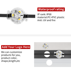 Guirlande lumineuse de Noël à LED personnalisée gouly, 12v 24v Ucs2904, contrôle par téléphone, LED réglable pour Noël - Product Image 4