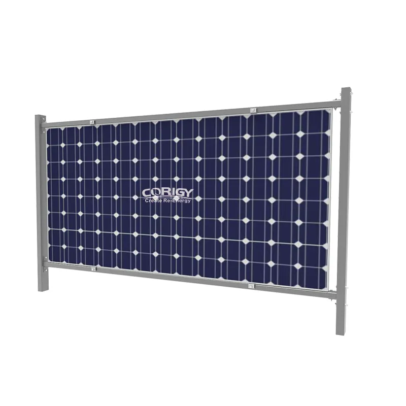 Corigy neues Produkt PV-Modul Unterstützer Solar panel Montage am Zaun