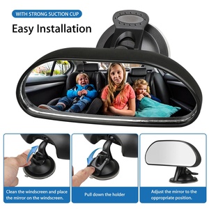 Miroir de siège arrière réglable pour bébé, miroir de sécurité pour enfant orienté vers l'arrière, miroir orienté vers l'avant, accessoires extérieurs - Product Image 3