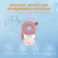 Jouets en peluche doux pour bébé de haute qualité, apaisants, pour poussettes, sièges auto et jouets suspendus, personnalisables