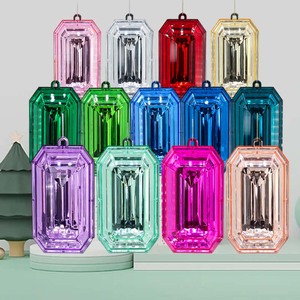 Bán Buôn Giáng Sinh Đồ Chơi Đá Quý Cướp Biển Kho Báu Đồ Trang Sức Acrylic Nhựa Nhân Đôi Hình Chữ Nhật Mặt Dây Chuyền Giáng Sinh Đảng Trang Trí - Product Image 1