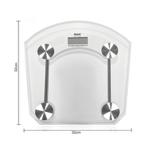 Balance Personnelle Numérique RAF R.10010 180kg avec Écran LCD en Verre 5 MM, Verrouillage des Données, Arrêt Automatique, Protection Contre les Surcharges et Alerte Batterie Faible pour la Pesée Individuelle