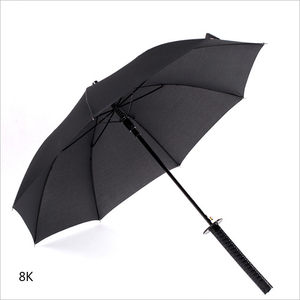Fabricant chinois de parapluies, parapluies en acier noir imperméables de style katana avec votre logo - Product Image 1