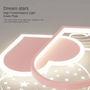 Lámpara de Techo LED Moderna de Metal y Acrílico con Control Remoto y Atenuación, con Control por Voz para Oficina en Casa, Alimentación por CA, Montaje en Superficie - Product Image 4