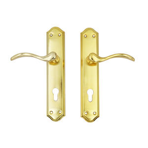 Poignées et serrures de porte en alliage de zinc de style européen classique moderne de bonne qualité avec cylindre de porte et clés - Product Image 2