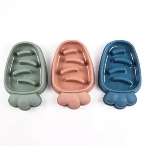 Vente en gros de bol pour chien en forme de poisson personnalisé mangeoire lente bol pour chien en plastique anti-avale mangeoire lente - Product Image 1