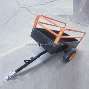 2025 meilleur prix multi-usages tirer derrière métal <span class=keywords><strong>ATV</strong></span> remorque à benne basculante tout-terrain <span class=keywords><strong>ATV</strong></span>/UTV chariot haute qualité utilitaire Cargo remorque - Product Image 3