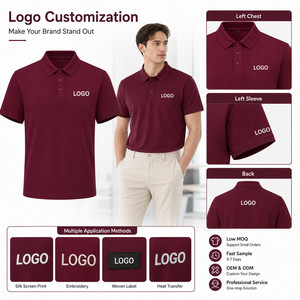 Polo personnalisé en gros avec logo, 100 % polyester 180 g/m², séchage rapide, respirant, manches courtes, uniforme de personnel pour hommes et femmes - Product Image 2