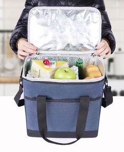 Aluminum Foil Insulated Lunch Bag Fashionable Office Worker's Picnic Cooler Bags Directly Exported by Manufacturer - Product Image 5