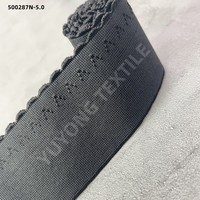 Bande élastique jacquard personnalisée en nylon picot de haute qualité avec logo, accessoires vestimentaires décoratifs pour lingerie YUYONG