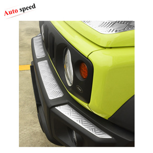 Vente flash : Garniture de pare-chocs avant en acier inoxydable 304 argentée pour <span class=keywords><strong>Suzuki</strong></span> <span class=keywords><strong>Jimny</strong></span> JB74 <span class=keywords><strong>2019</strong></span>+ - Product Image 2