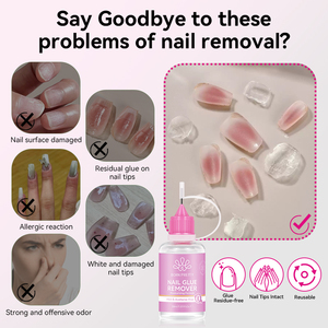 BORN PRETTY - Removedor de Pegamento para Uñas de 30 ml, Gel Removedor de Esmalte para Uñas Postizas de Secado Rápido con Removedor Suave Sin Acetona para Puntas de Uñas - Product Image 2