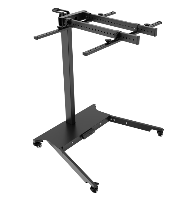 SREST-L Large Motorized Floor Stand with 360 Rotation Adjustable Height Mobile Wheeled Red Light Therapy Panel Stand for Body