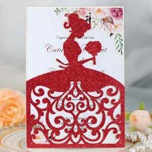 Wedding Greeting Printing Wholesale Invitation Custom Gift Card Thank You Paper Display Design Envelope Birthday 3D Blank Luxury