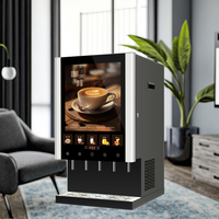 Distributeur automatique de café 4-en-1 intelligent pour entreprises, chaud et froid, à poser sur comptoir