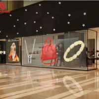 4k Fenêtre Transparente P3.9 P2.5 P7.8 P6.25 Led Film Transparent Écran Led Transparent Pantallas Led