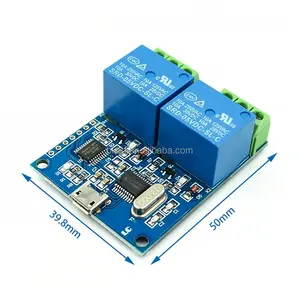 Module LCUS-2 USB 5V 2 Channel Relay Module CH340 USB Intelligent Control Switch