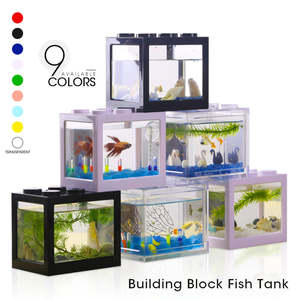 Mini-<span class=keywords><strong>Aquarium</strong></span> Betta-Fischbecken mit USB-LED-Beleuchtung Kleines <span class=keywords><strong>Aquarium</strong></span> für Büro Transparentes Acryl-Fischbecken - Product Image 2