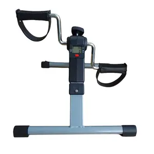 Pedal Exerciser-folding Portable Exercise Peddler With Electronic Display For Legs And Arms Under Desk Exercise Bike Mini