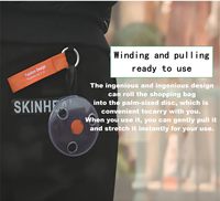 2025 Offre Spéciale Mini sac à provisions pliant pliable en polyester réutilisable à enrouler dans un petit sac fourre-tout portable
