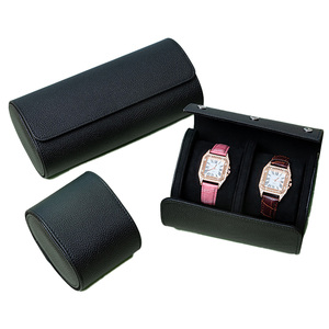 Estuche Enrollable <span class=keywords><strong>de</strong></span> Lujo para Reloj Individual en Polipiel Marrón o Negro con Logotipo Personalizado, <span class=keywords><strong>Caja</strong></span> Organizadora para Viaje y Almacenamiento - Product Image 6