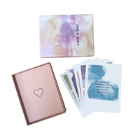 Impression personnalisée en gros Poker jeu de cartes personnalisé impression carte d'affirmation positive Question Conversation jeu de cartes Deck