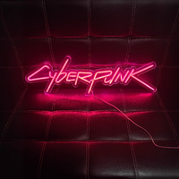 Décoration personnalisée Cyberpunk 2077 Neon Tide LED Atmosphère Lumière IP67 Corps en verre E-Sports Room Wall Hole Board Décoration pour salle de jeux