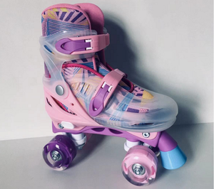 Patines ajustables para niños, patines de ruedas cuádruples para niños, de doble fila derby patines, ruedas de entrenamiento de yute soy Luna chakka <span class=keywords><strong>Wala</strong></span> - Product Image 2
