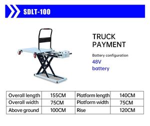 स्टेनलेस स्टील हाइड्रोलिक लिफ्ट ट्रॉली चार-पहिया संरचना के साथ आसान-से-साफ प्लेटफॉर्म जंग के लिए प्रतिरोधी प्रतिरोधी - Product Image 6