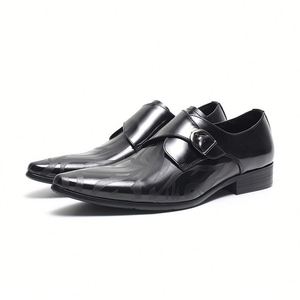 Chaussures habillées décontractées de luxe haut de gamme en cuir de vachette pour hommes - Saison automne, semelle souple, respirantes, antidérapantes - Product Image 5