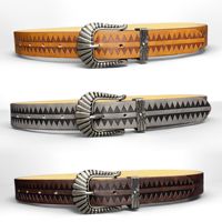 Ceinture JULUN Y2K pour femme, ceinture de créateur, style western, boucle ardillon en alliage gaufré géométrique, accessoire de taille en cuir PU pour jeans quotidiens